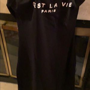 Dresses - Strapless c’est la vie tube dress great message Dresses - Strapless c’est la vie tube dress great message